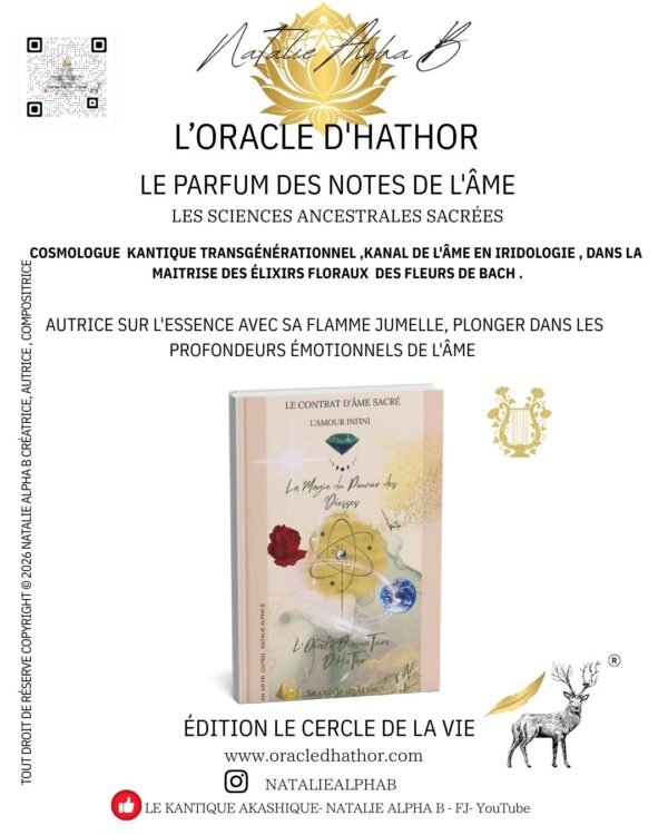 Natalie Alpha B Autrice publiée au Edition le Cercle de la Vie Natalie Alpha B la créatrice des oracles d'HaThor