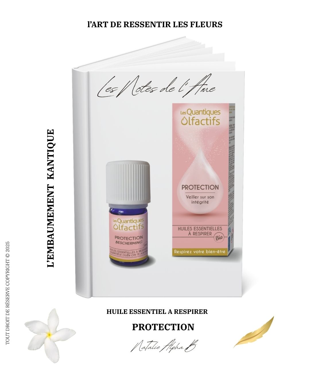Natalie Alpha B spécialisée dans le système émotionnel avec les Élixir floraux et l'olfaction de l’âme le nez