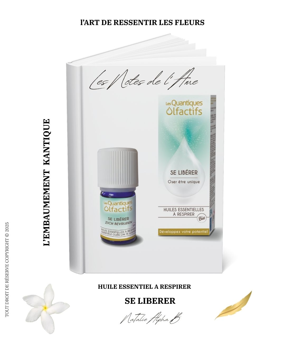 Natalie Alpha B spécialisée dans le système émotionnel avec les Élixir floraux et l'olfaction de l’âme le nez
